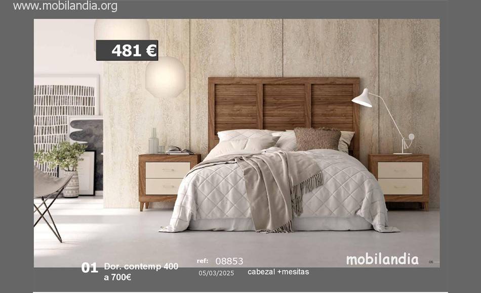 Dormitorios contemporáneos 400-700 €